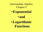 Intermediate Algebra Chapter 9 - slide 1