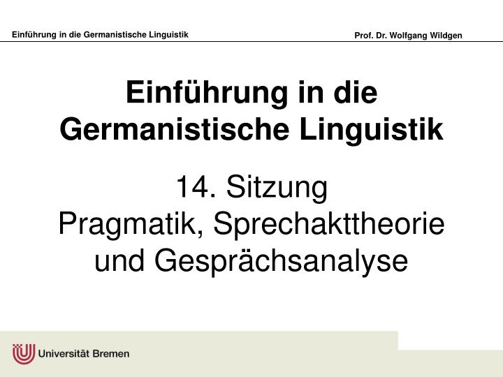 einf hrung in die germanistische linguistik