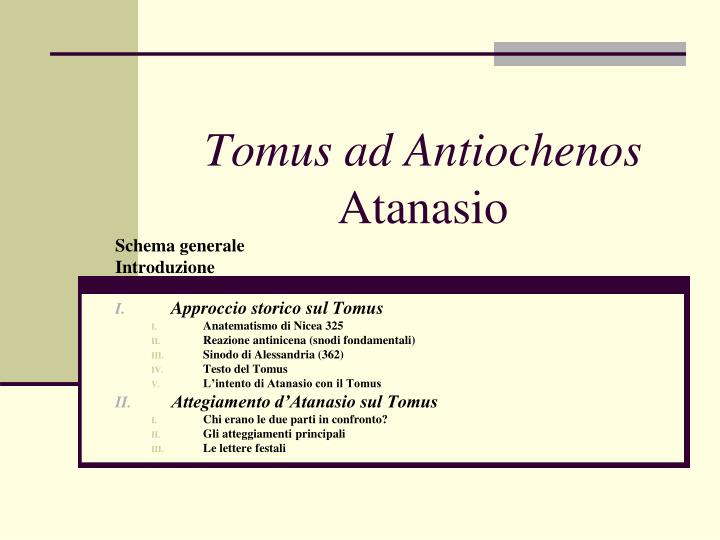 tomus ad antiochenos atanasio