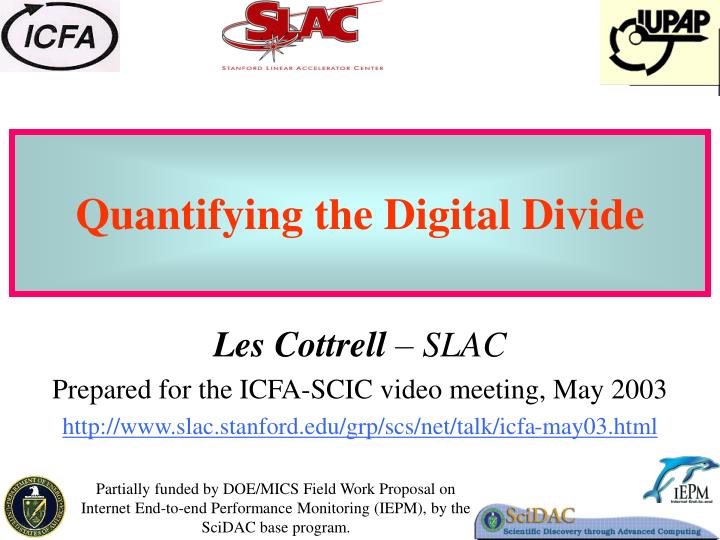quantifying the digital divide