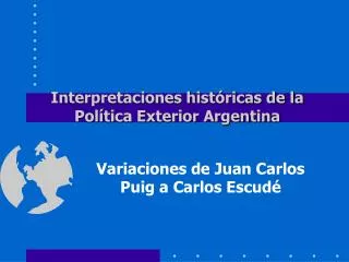 Interpretaciones históricas de la Política Exterior Argentina