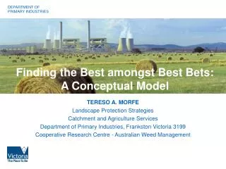 Finding the Best amongst Best Bets: A Conceptual Model