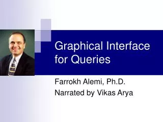 Graphical Interface for Queries