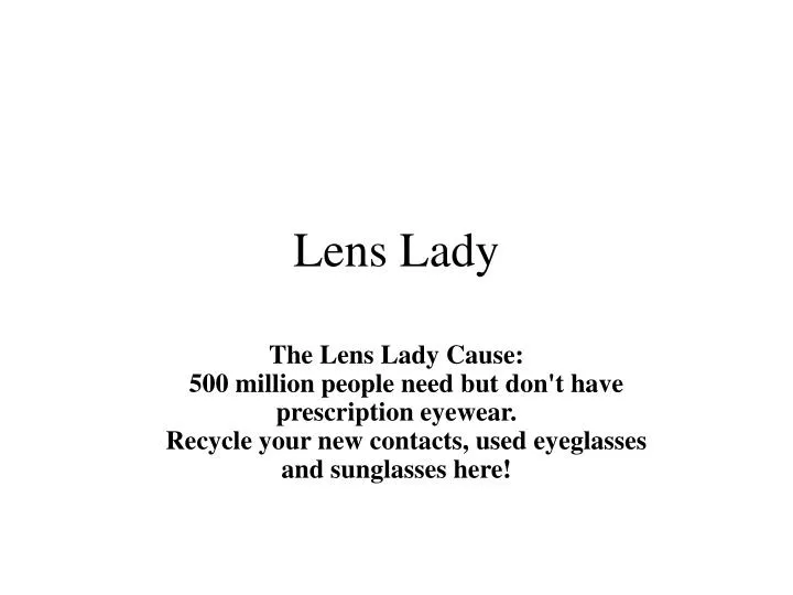 lens lady