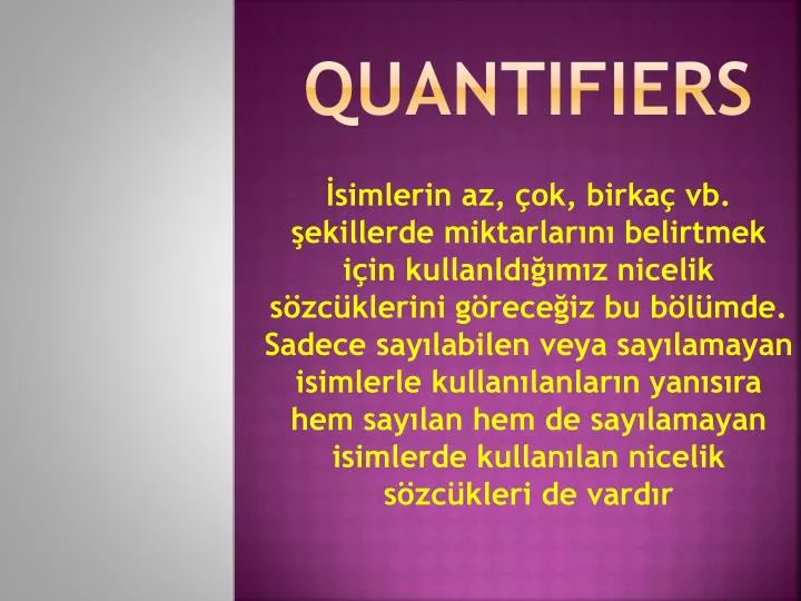 quantifiers