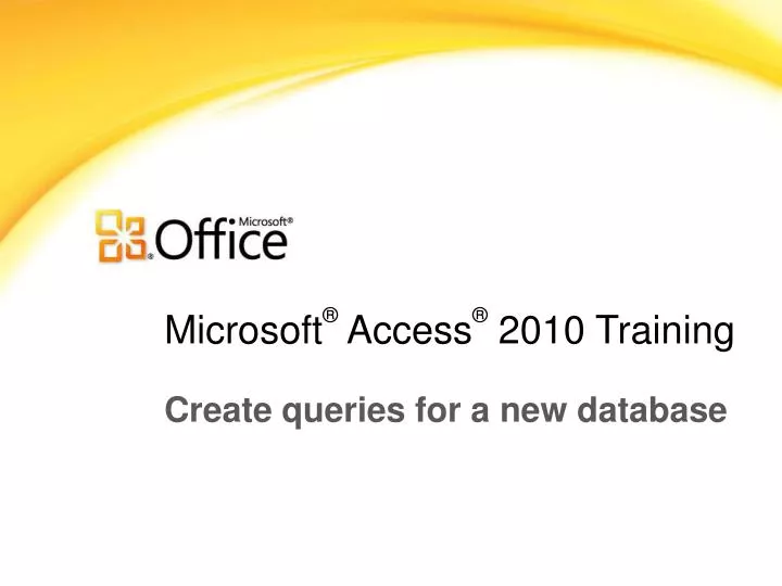 microsoft access 2010 training