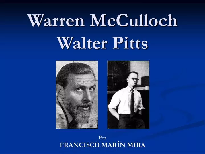 warren mcculloch walter pitts
