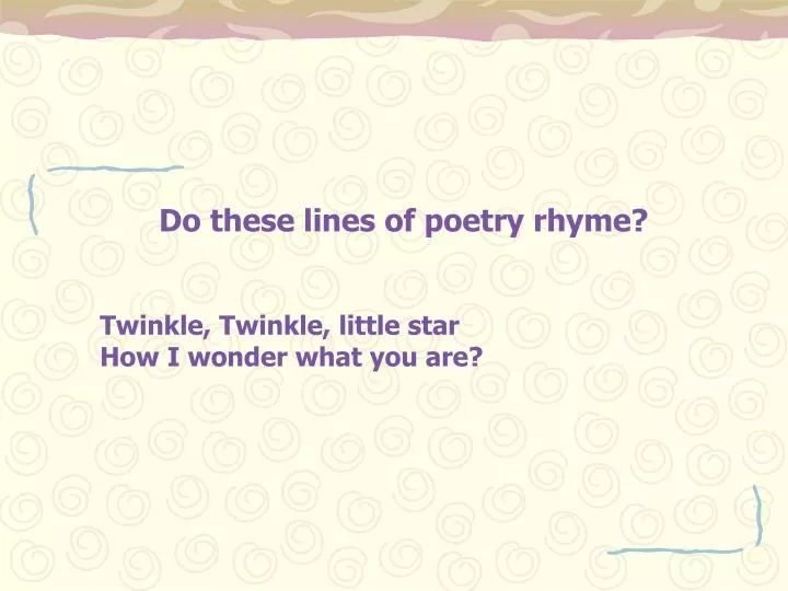 Twinkle, Twinkle, Little Star (Punctuate statements)