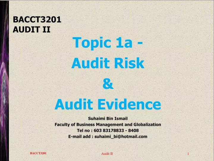 bacct3201 audit ii