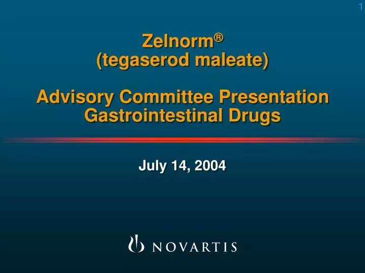 zelnorm tegaserod maleate advisory committee presentation gastrointestinal drugs