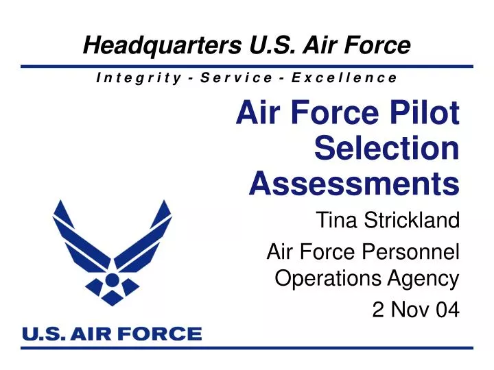 air force pilot selection assessments