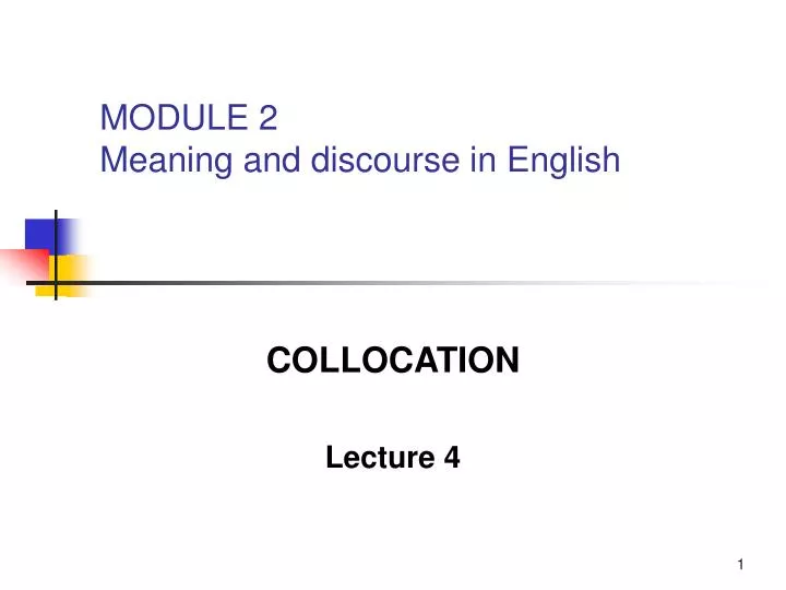 collocation lecture 4