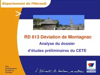 rd 613 d viation de montagnac