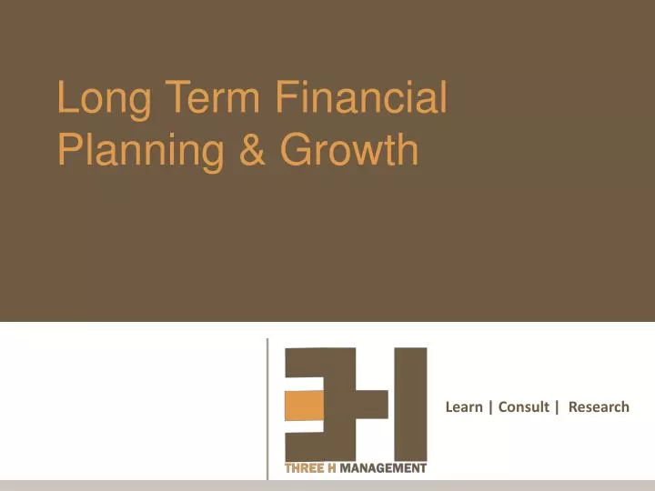 long term financial planning growth