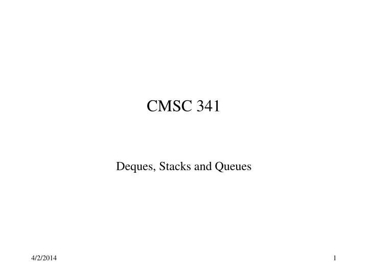 cmsc 341