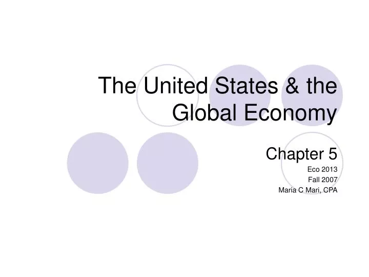 the united states the global economy