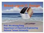 Mixed-signal IC Design - slide 1