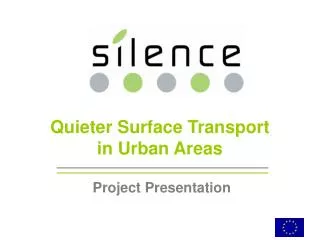Quieter Surface Transport in Urban Areas