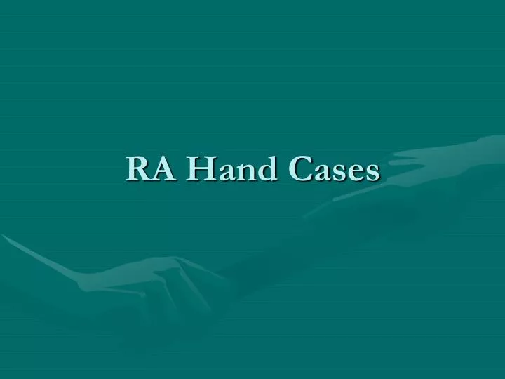 ra hand cases