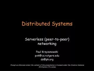 Distributed Systems