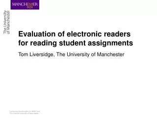 Evaluation of electronic readers for reading student assignments