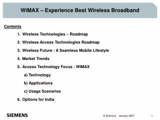 WiMAX – Experience Best Wireless Broadband