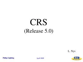 CRS (Release 5.0)
