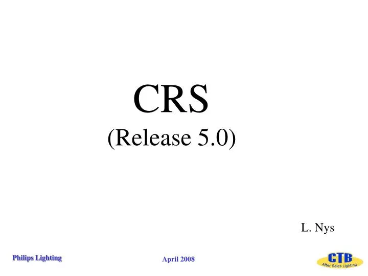 crs release 5 0