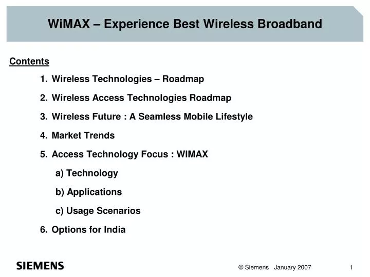 wimax experience best wireless broadband