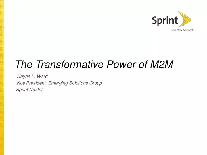 the transformative power of m2m