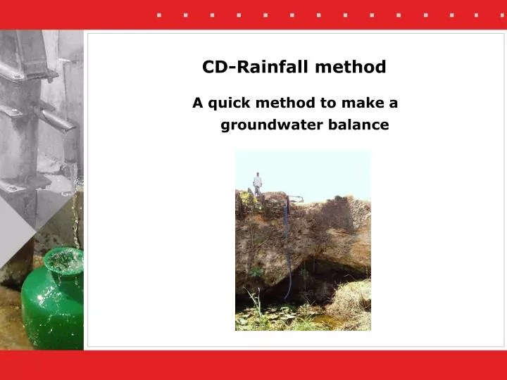 cd rainfall method