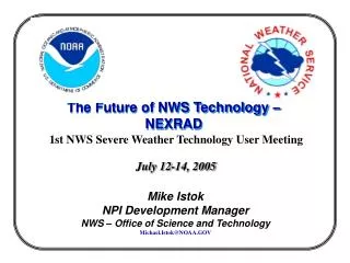 The Future of NWS Technology – NEXRAD