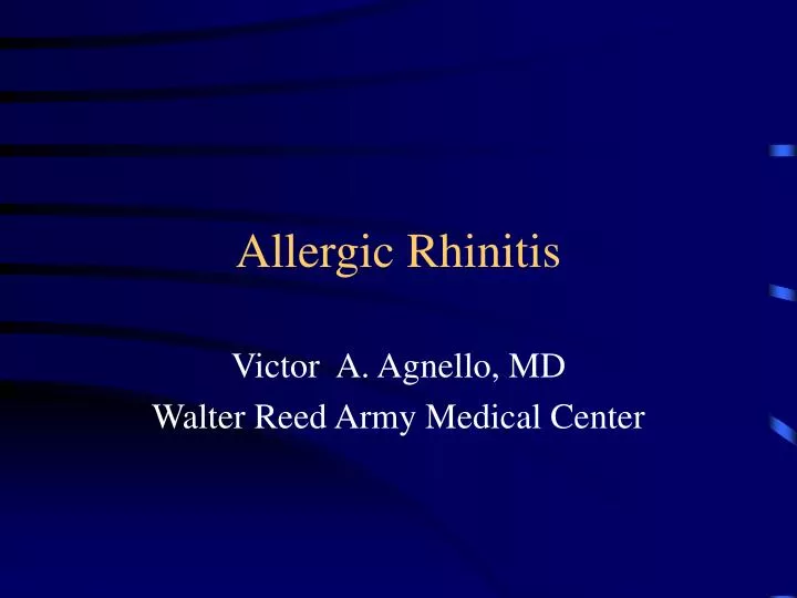 allergic rhinitis