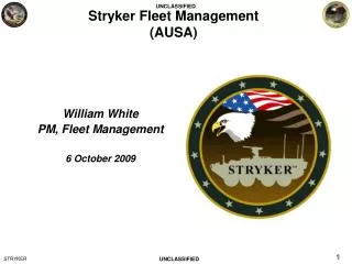 Stryker Fleet Management (AUSA)