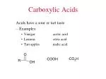 Carboxylic Acids - slide 1