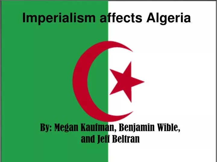 imperialism affects algeria
