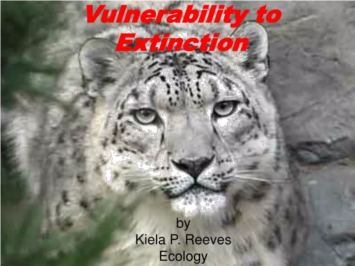 vulnerability to extinction