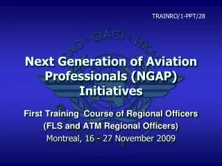 Next Generation of Aviation Professionals (NGAP) Initiatives