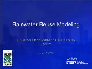 Rainwater Reuse Modeling