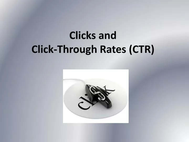 clicks and click through rates ctr