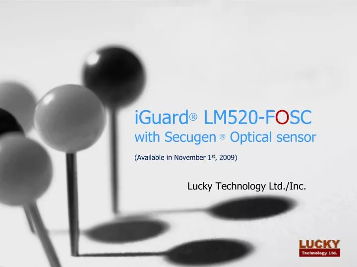 iguard lm520 f o sc with secugen optical sensor available in november 1 st 2009