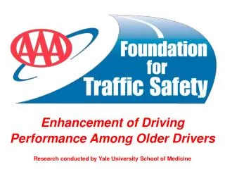 Enhancement of Driving Performance Among Older Drivers