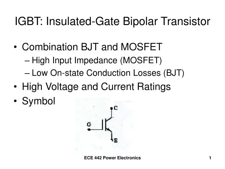 igbt insulated gate bipolar transistor