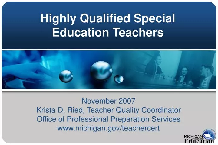 highly qualified special education teachers