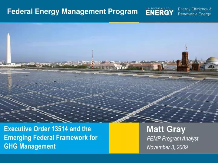 federal energy management program