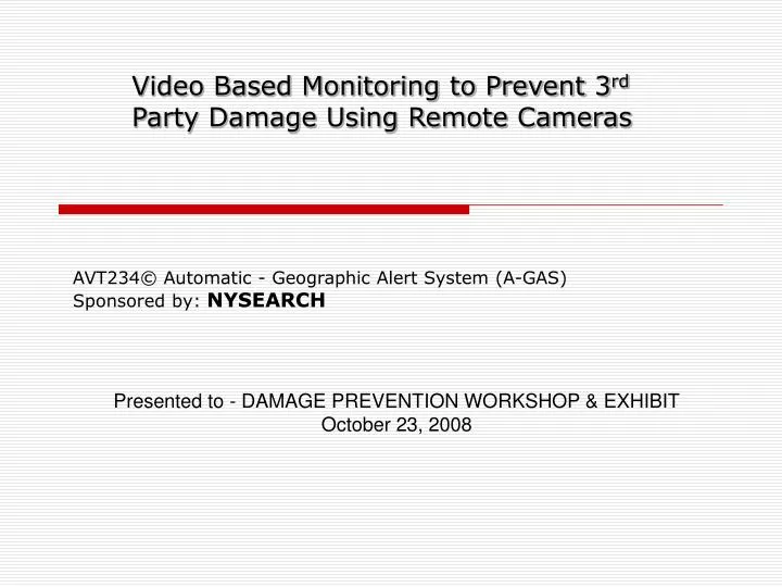avt234 automatic geographic alert system a gas sponsored by nysearch