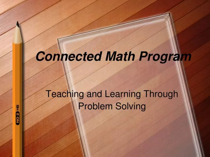 connected math program