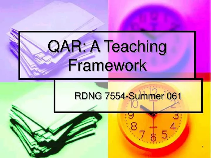 qar a teaching framework
