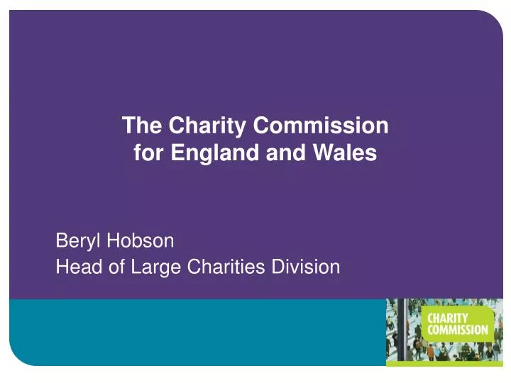 the charity commission for england and wales