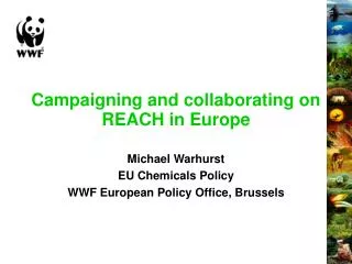 Campaigning and collaborating on REACH in Europe